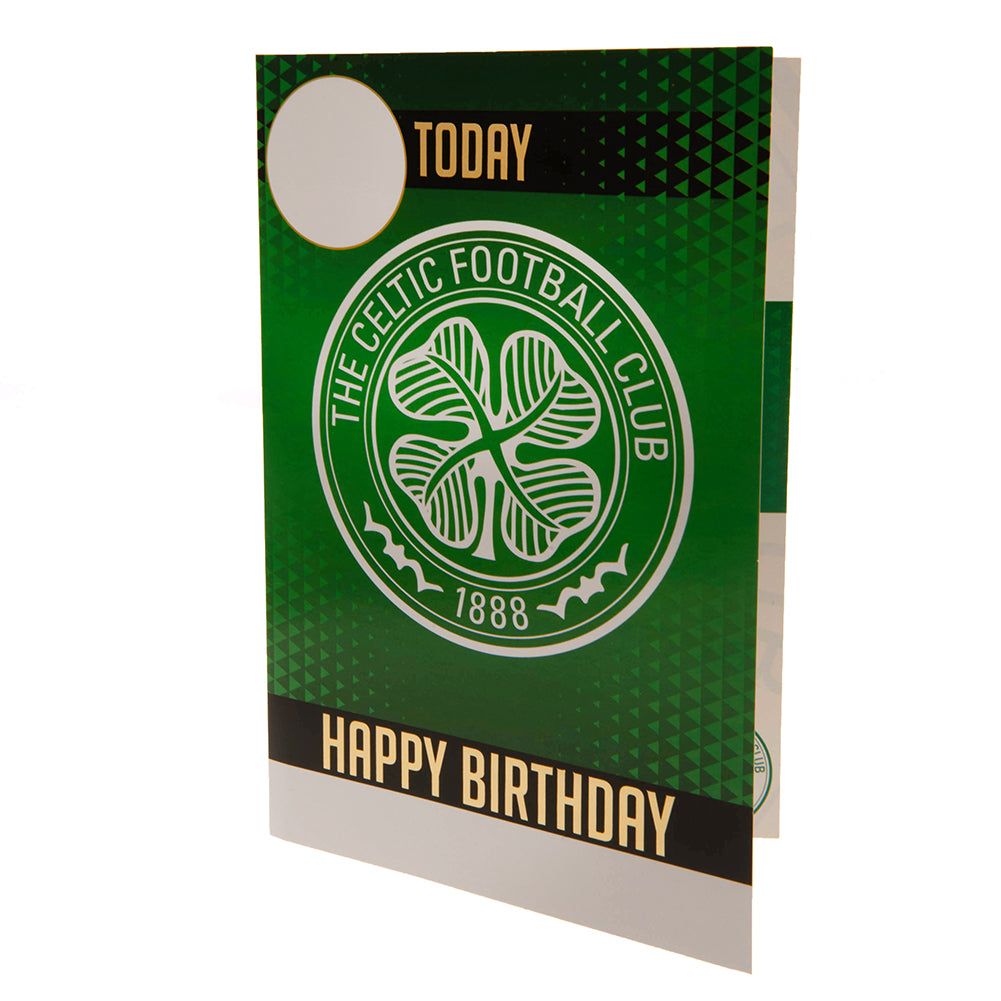 Official Celtic FC Birthday Card With Stickers