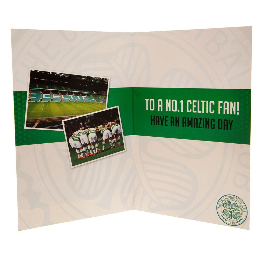 Official Celtic FC Birthday Card With Stickers