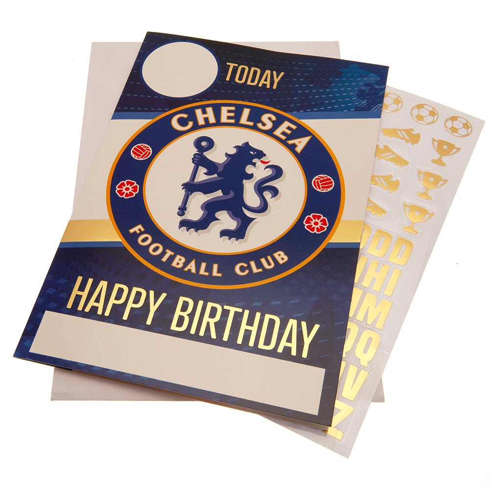 Official Chelsea FC Birthday Card With Stickers