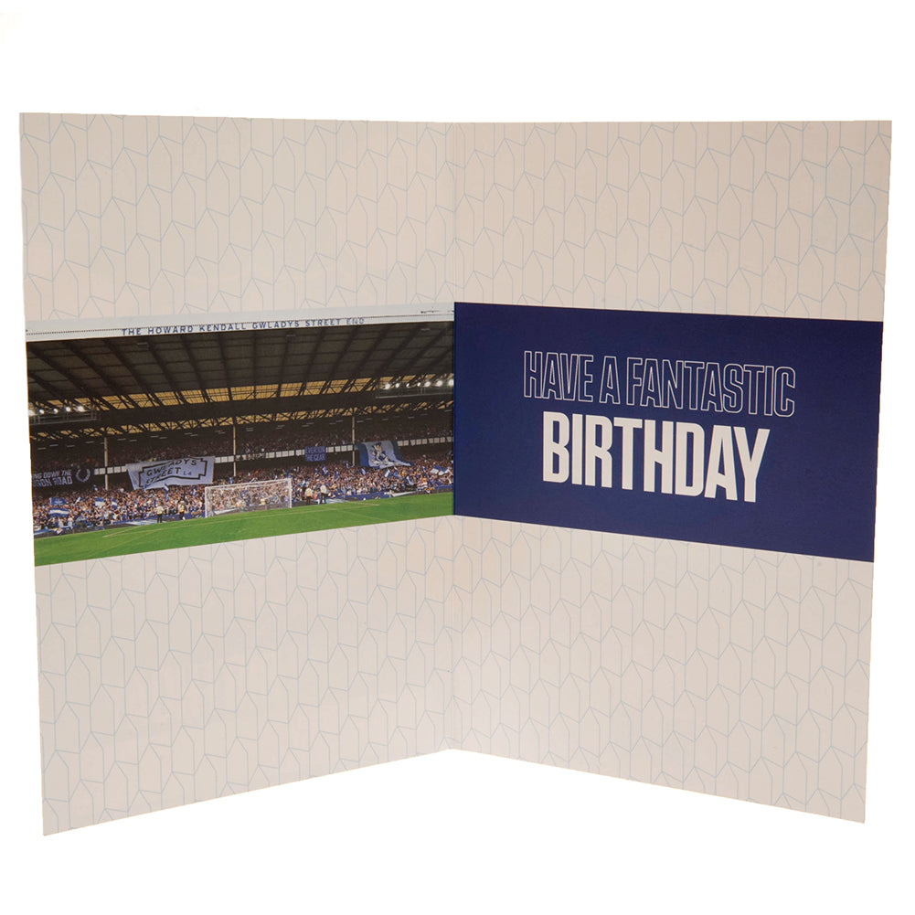 Official Everton FC Birthday Card With Stickers