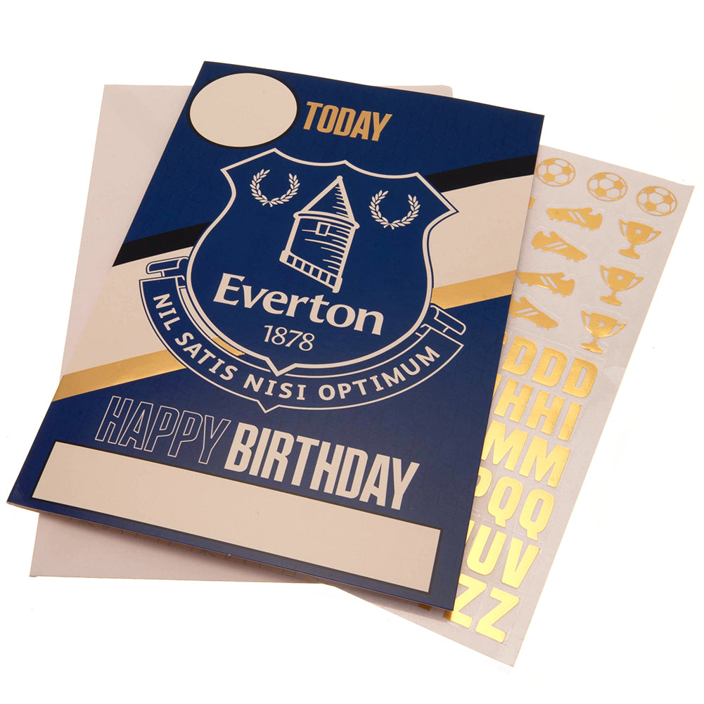 Official Everton FC Birthday Card With Stickers