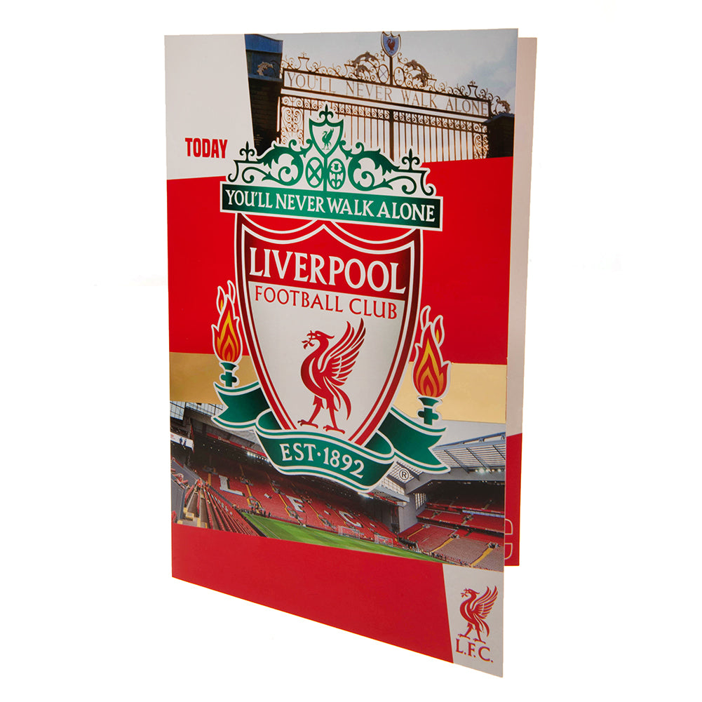 Official Liverpool FC Birthday Card With Stickers