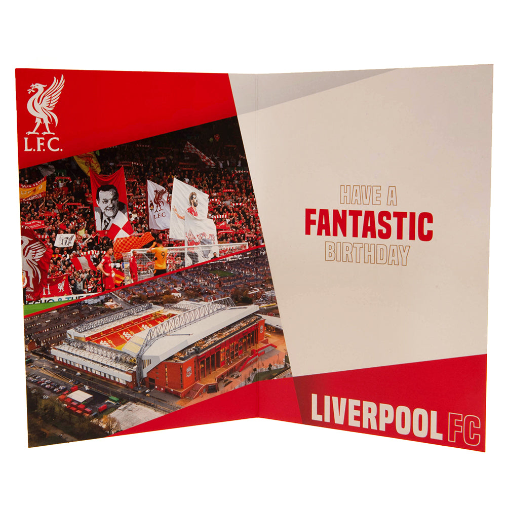 Official Liverpool FC Birthday Card With Stickers