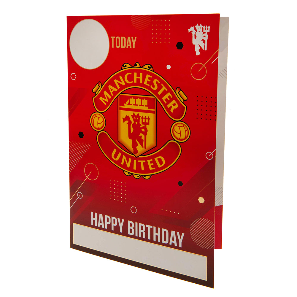 Official Manchester United FC Birthday Card With Stickers