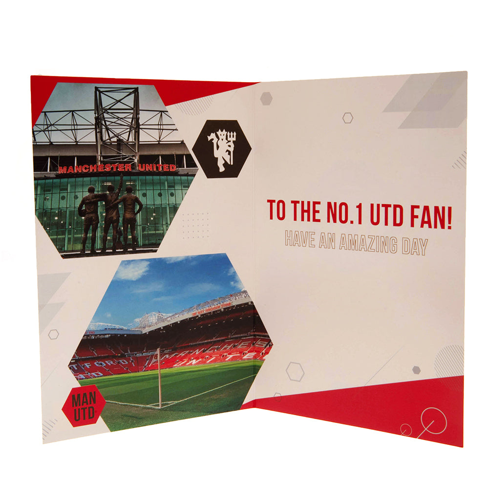 Official Manchester United FC Birthday Card With Stickers