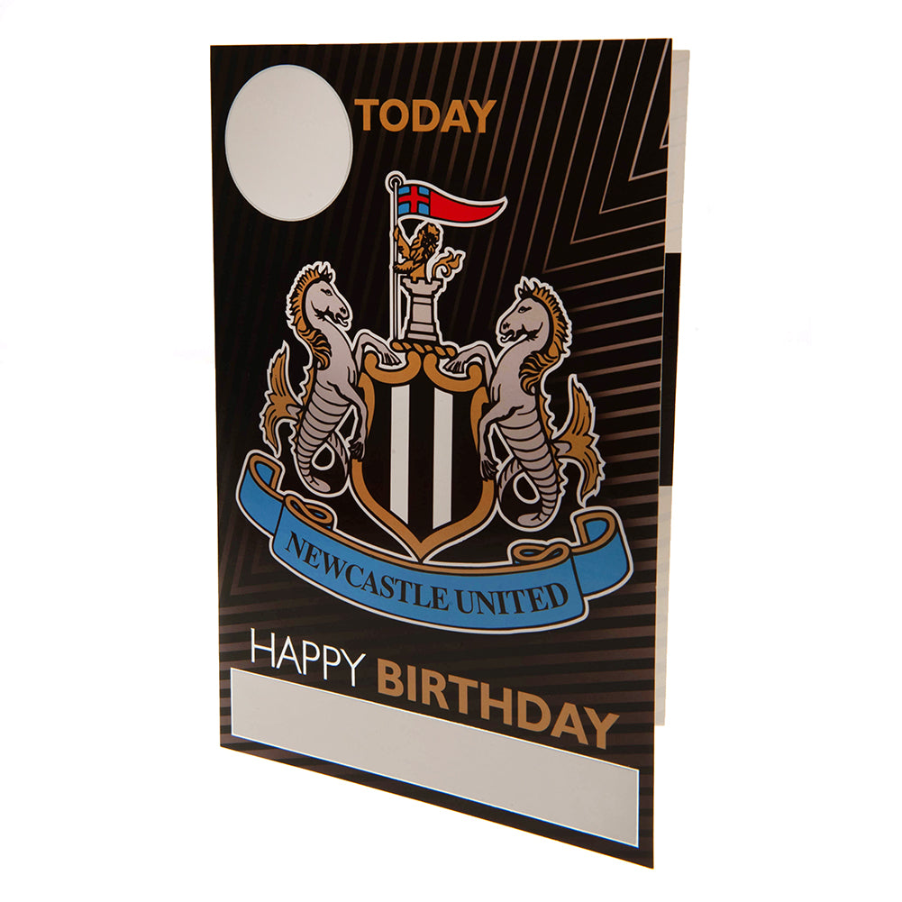 Official Newcastle United FC Birthday Card With Stickers