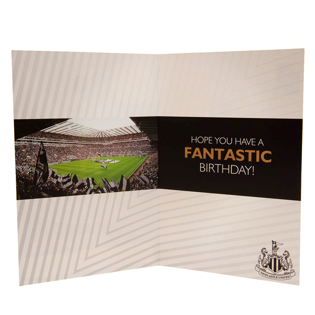 Official Newcastle United FC Birthday Card With Stickers