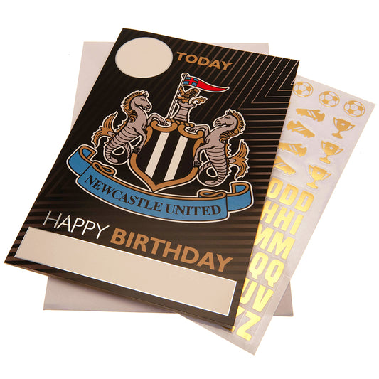 Official Newcastle United FC Birthday Card With Stickers