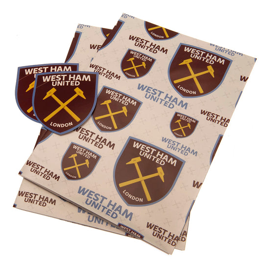 Official West Ham United FC Text Gift Wrap