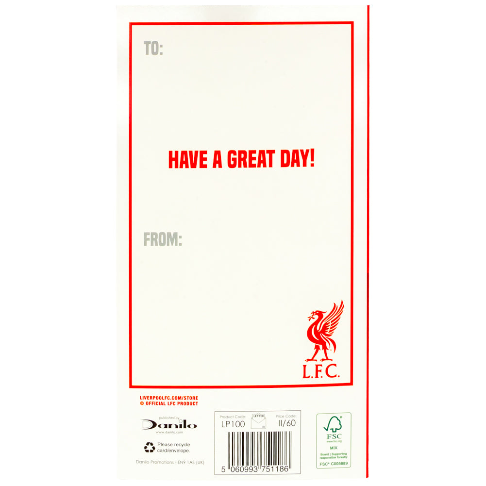 Official Liverpool FC Crest Birthday Card