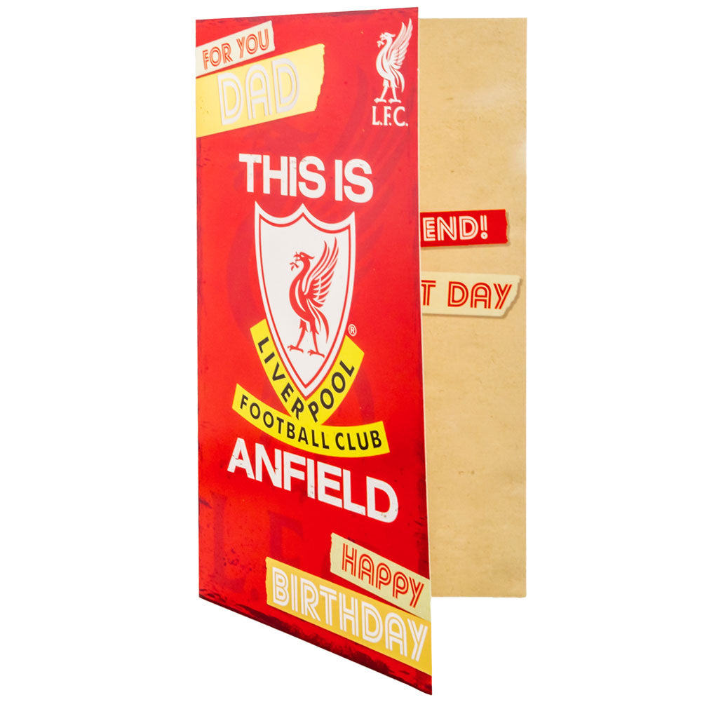 Official Liverpool FC Dad Birthday Card