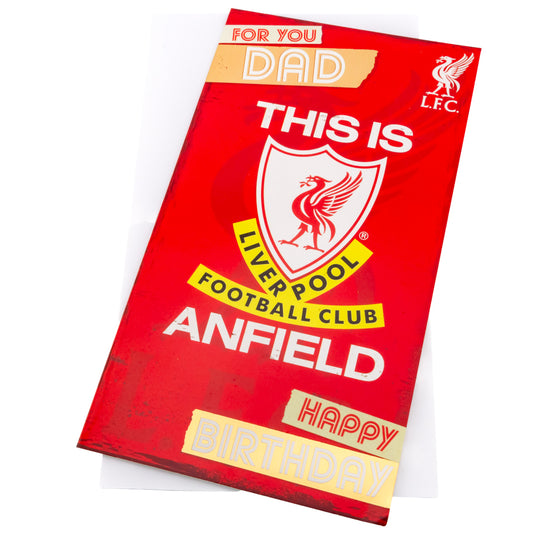 Official Liverpool FC Dad Birthday Card