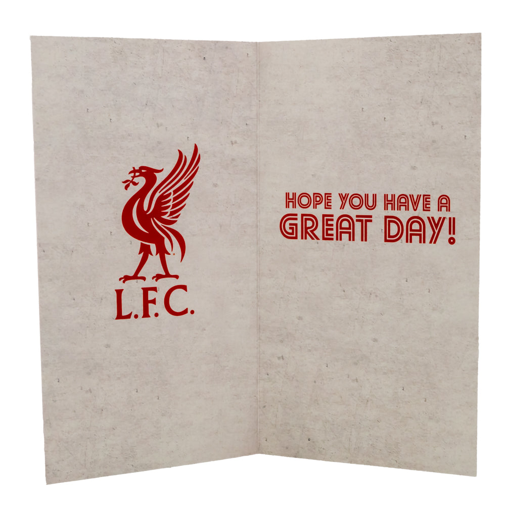 Official Liverpool FC Retro Shirt Birthday Card