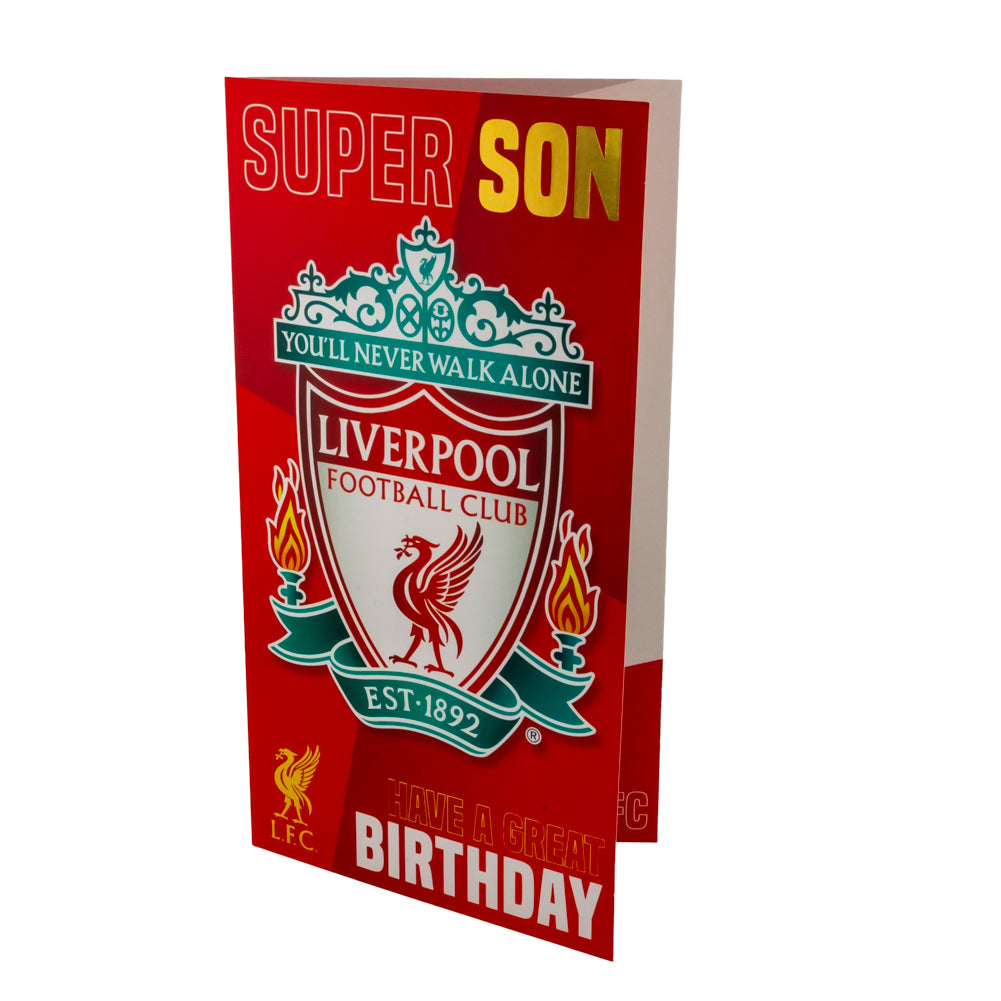 Official Liverpool FC Super Son Birthday Card