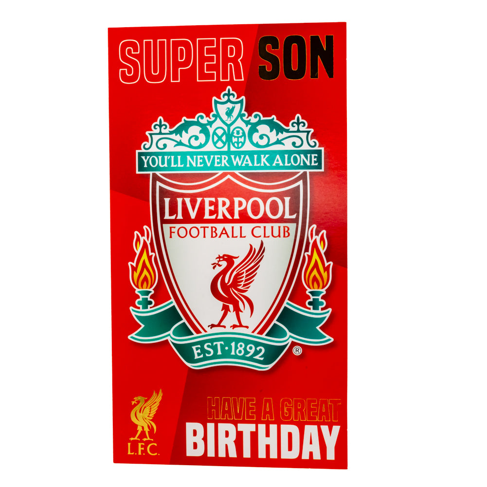 Official Liverpool FC Super Son Birthday Card