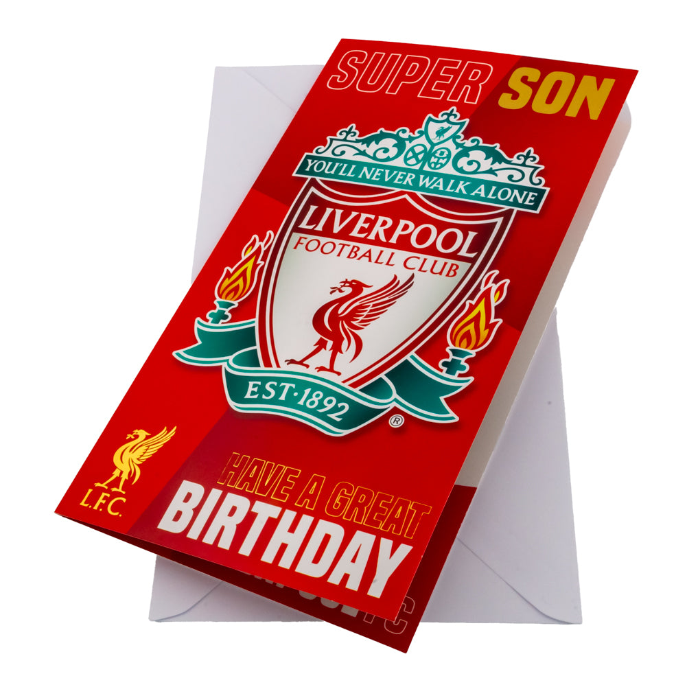 Official Liverpool FC Super Son Birthday Card