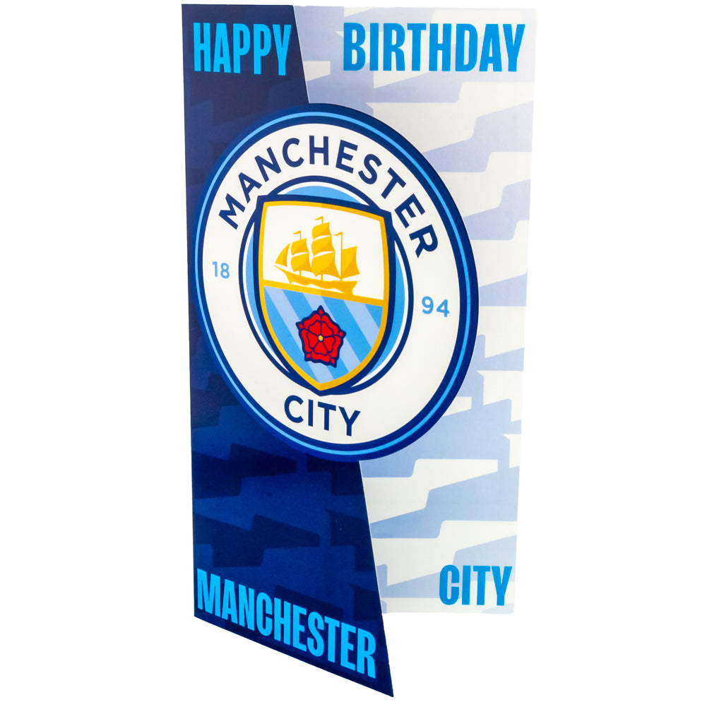 Official Manchester City FC Crest Birthday Card