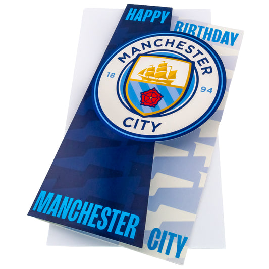 Official Manchester City FC Crest Birthday Card