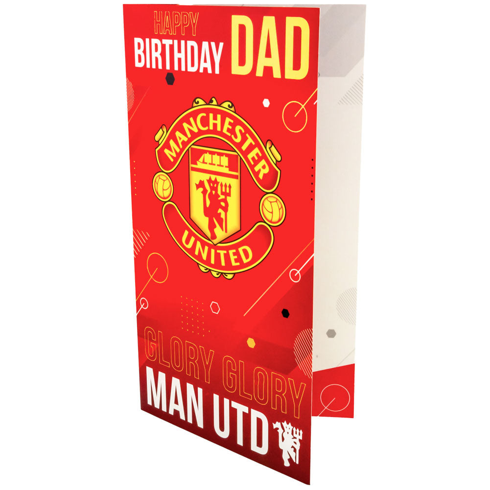 Official Manchester United FC Dad Birthday Card