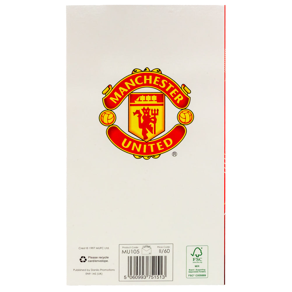 Official Manchester United FC Dad Birthday Card