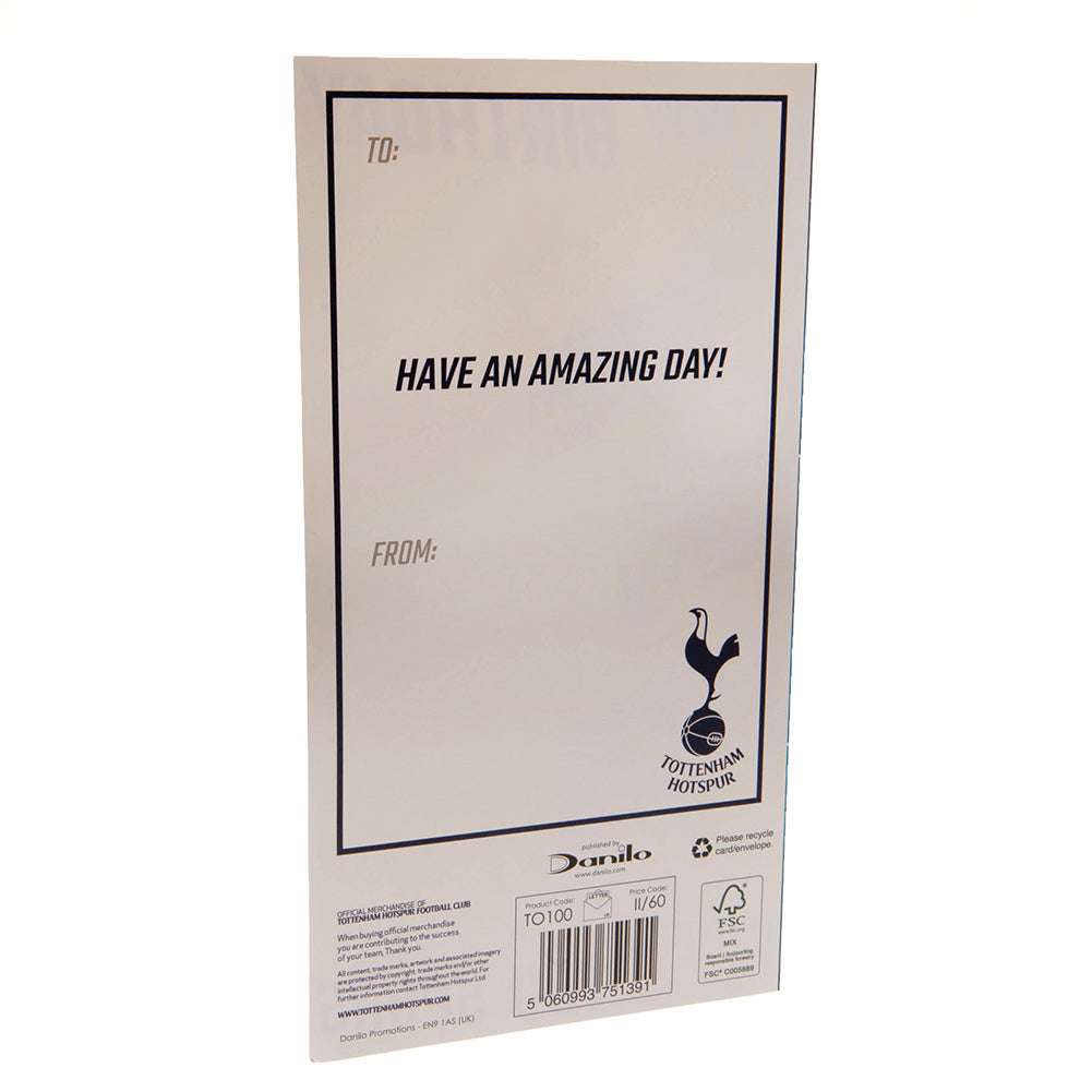 Official Tottenham Hotspur FC Crest Birthday Card