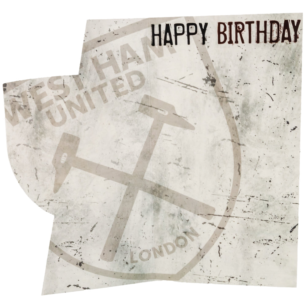 Official West Ham United FC Crest Birthday Card