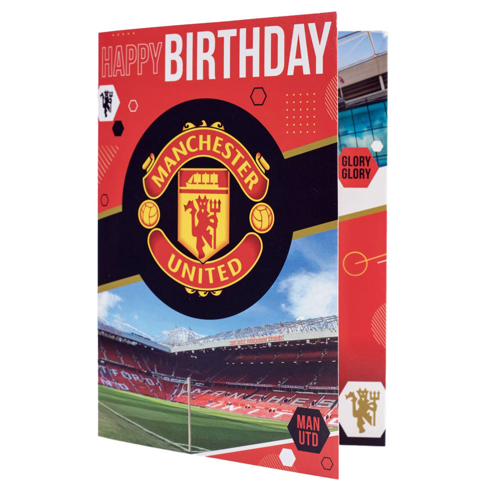 Official Manchester United FC Musical Birthday Card