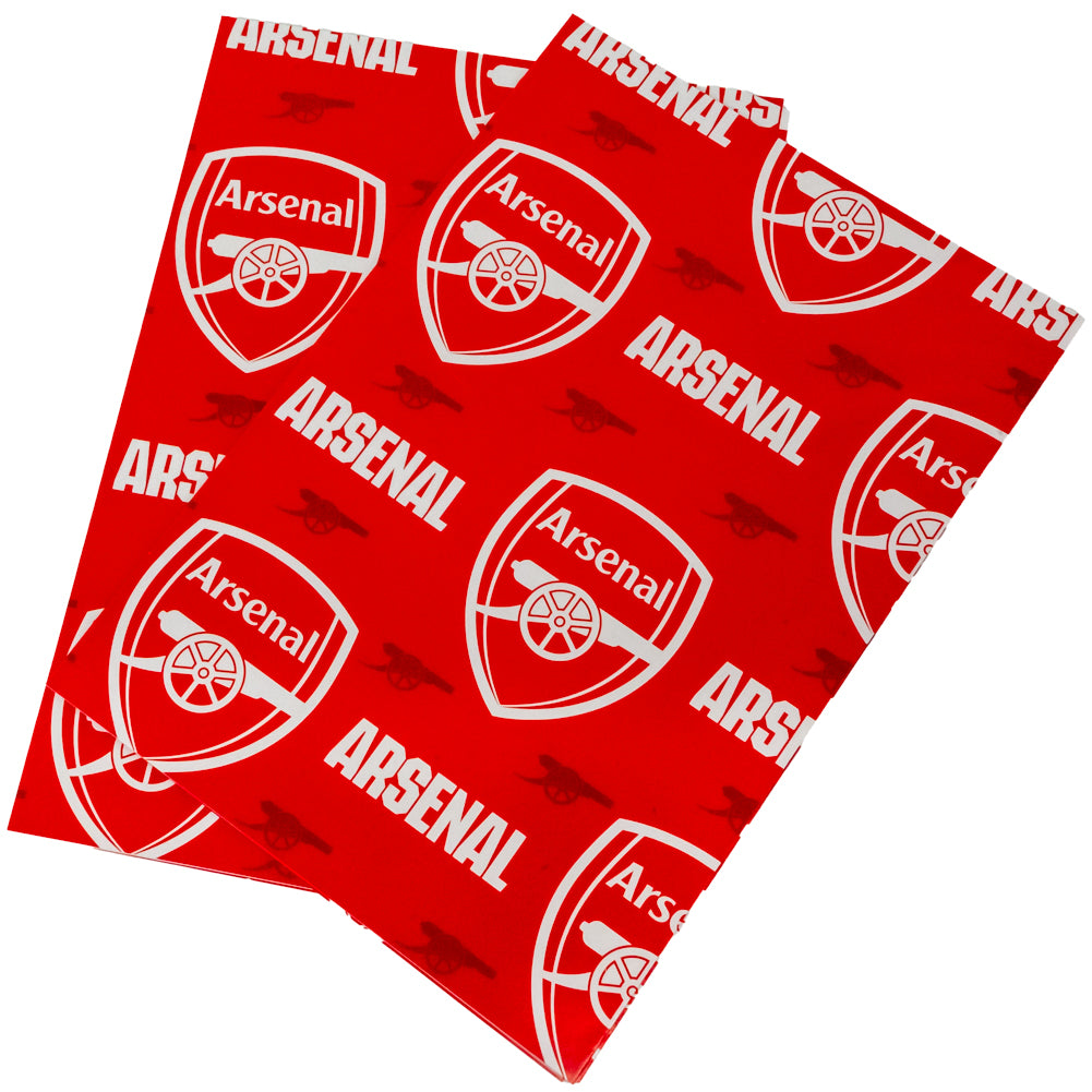 Official Arsenal FC Text Gift Wrap