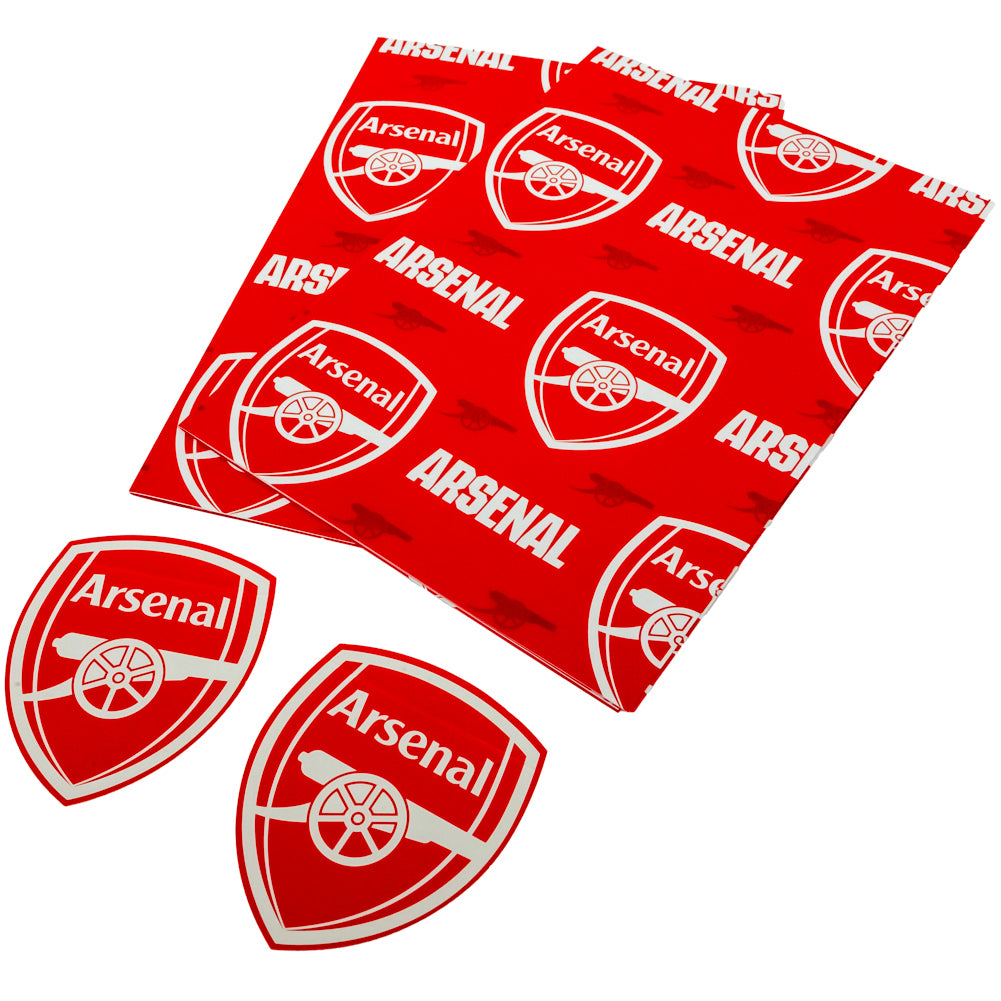 Official Arsenal FC Text Gift Wrap