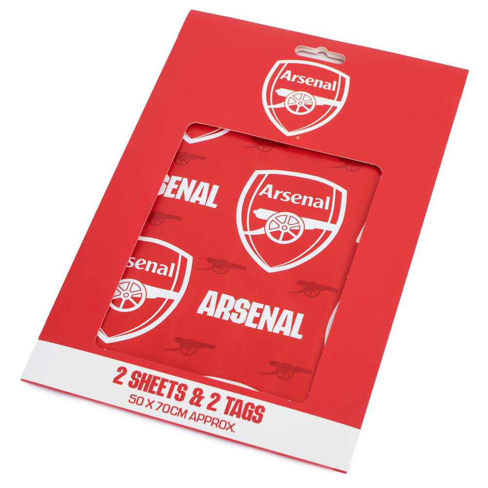 Official Arsenal FC Text Gift Wrap