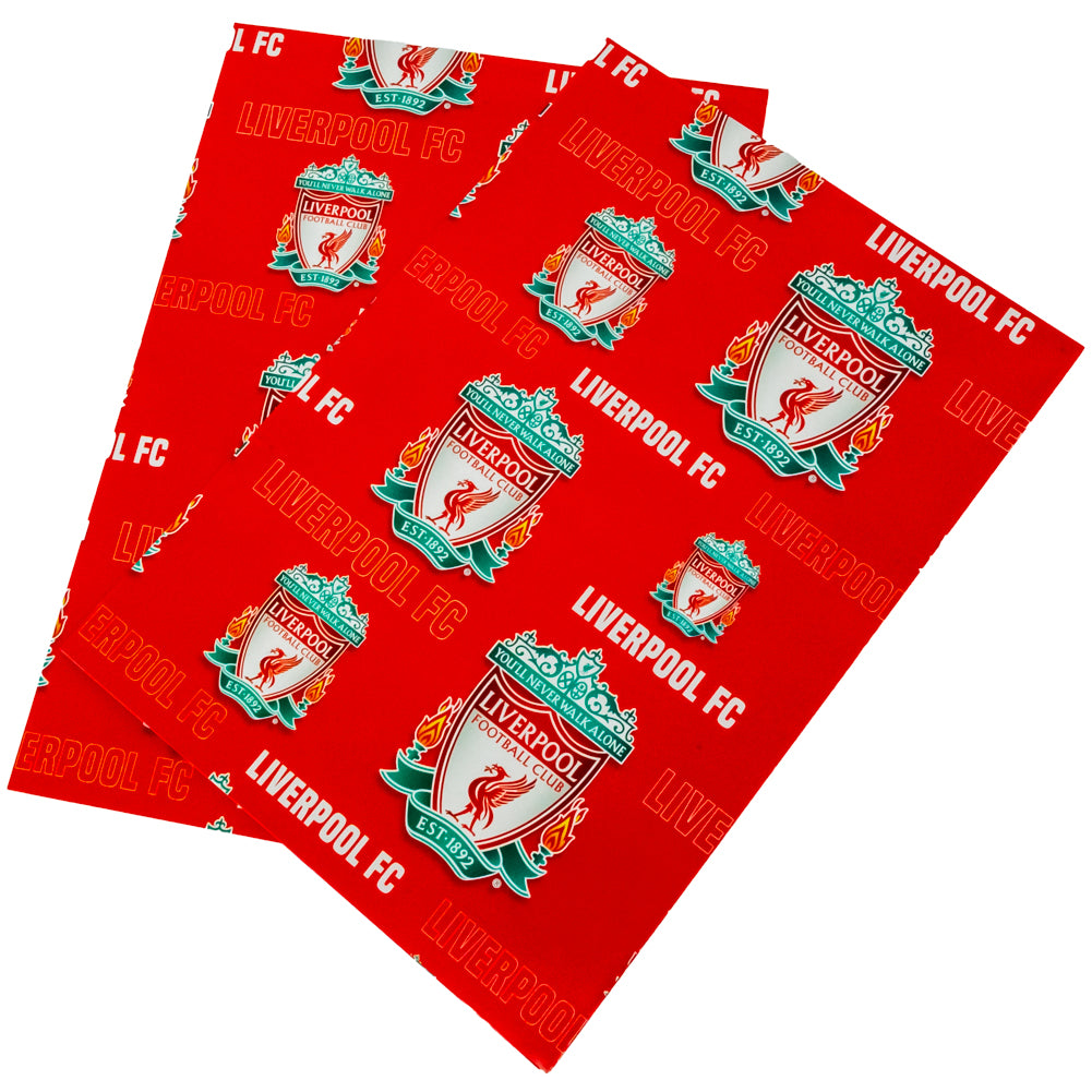 Official Liverpool FC Text Gift Wrap