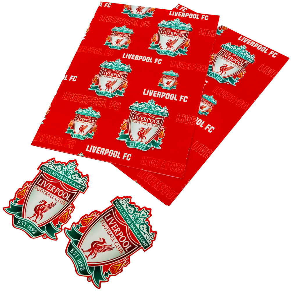 Official Liverpool FC Text Gift Wrap