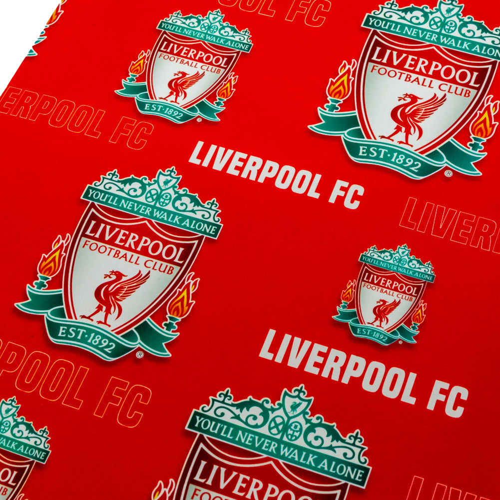 Official Liverpool FC Text Gift Wrap