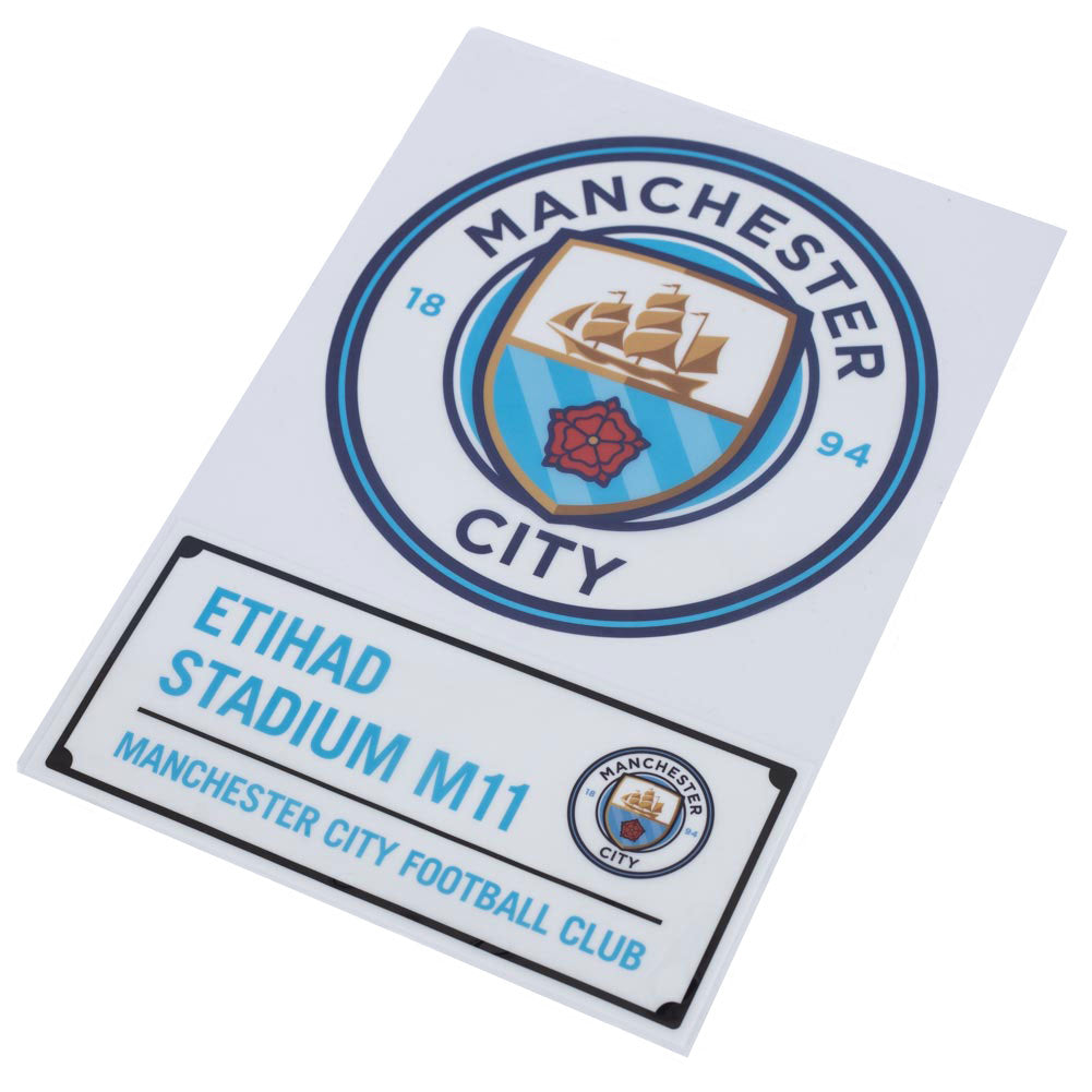 Official Manchester City FC A4 Car Decal