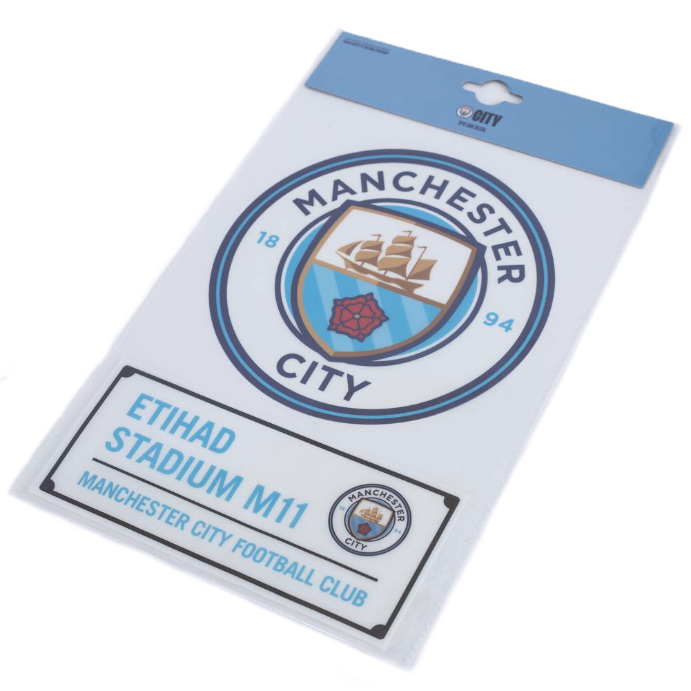 Official Manchester City FC A4 Car Decal