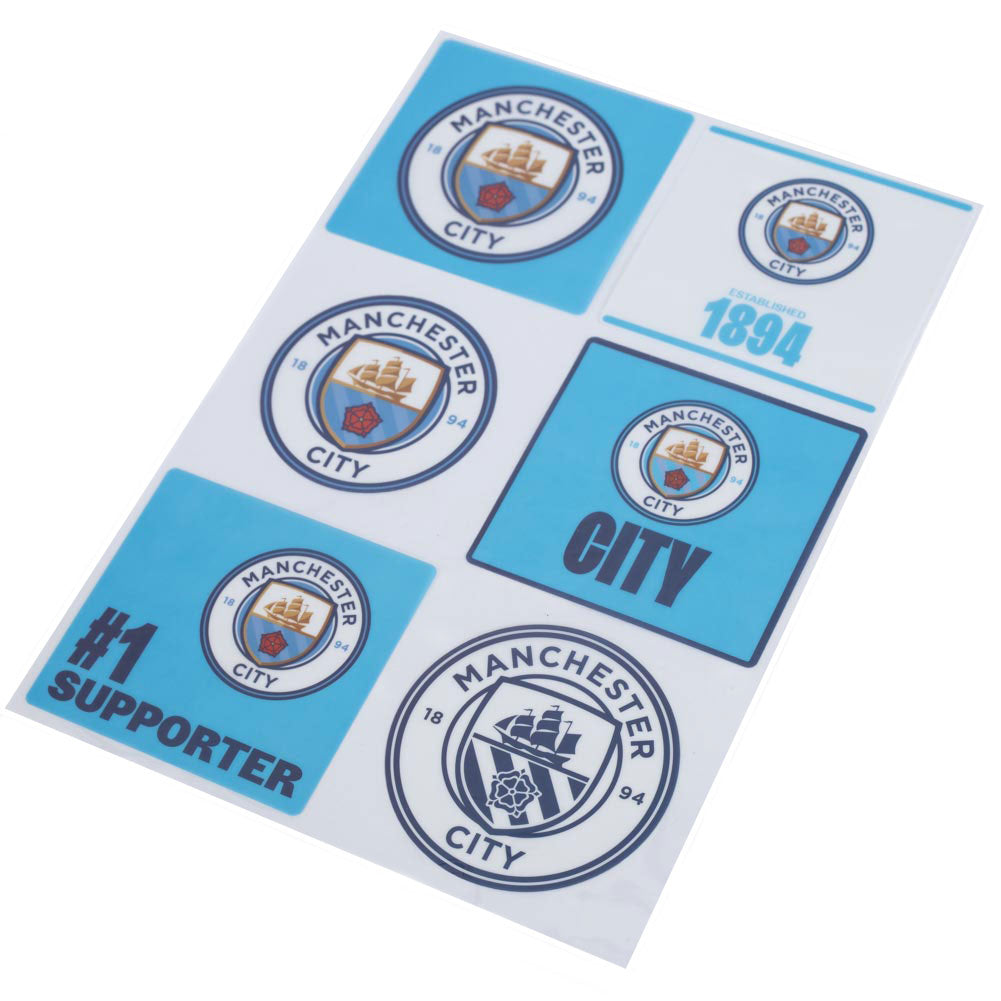 Official Manchester City FC Car Decal Set