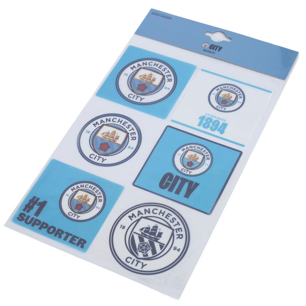 Official Manchester City FC Car Decal Set