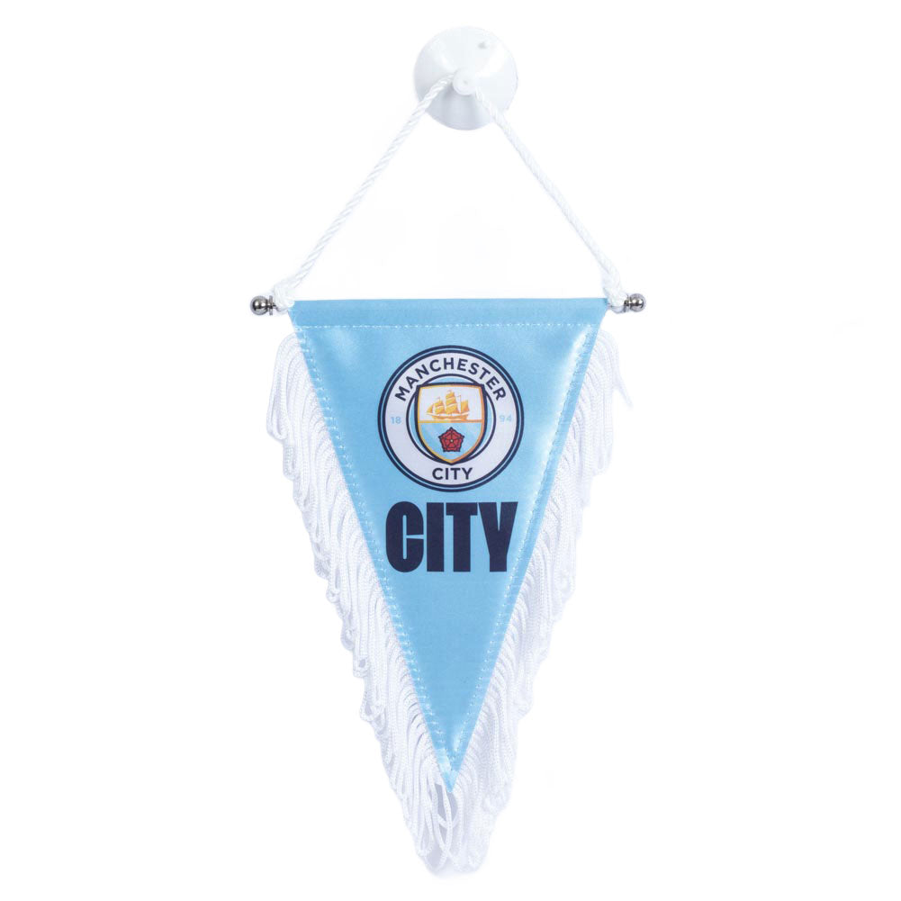 Official Manchester City FC Triangular Mini Pennant