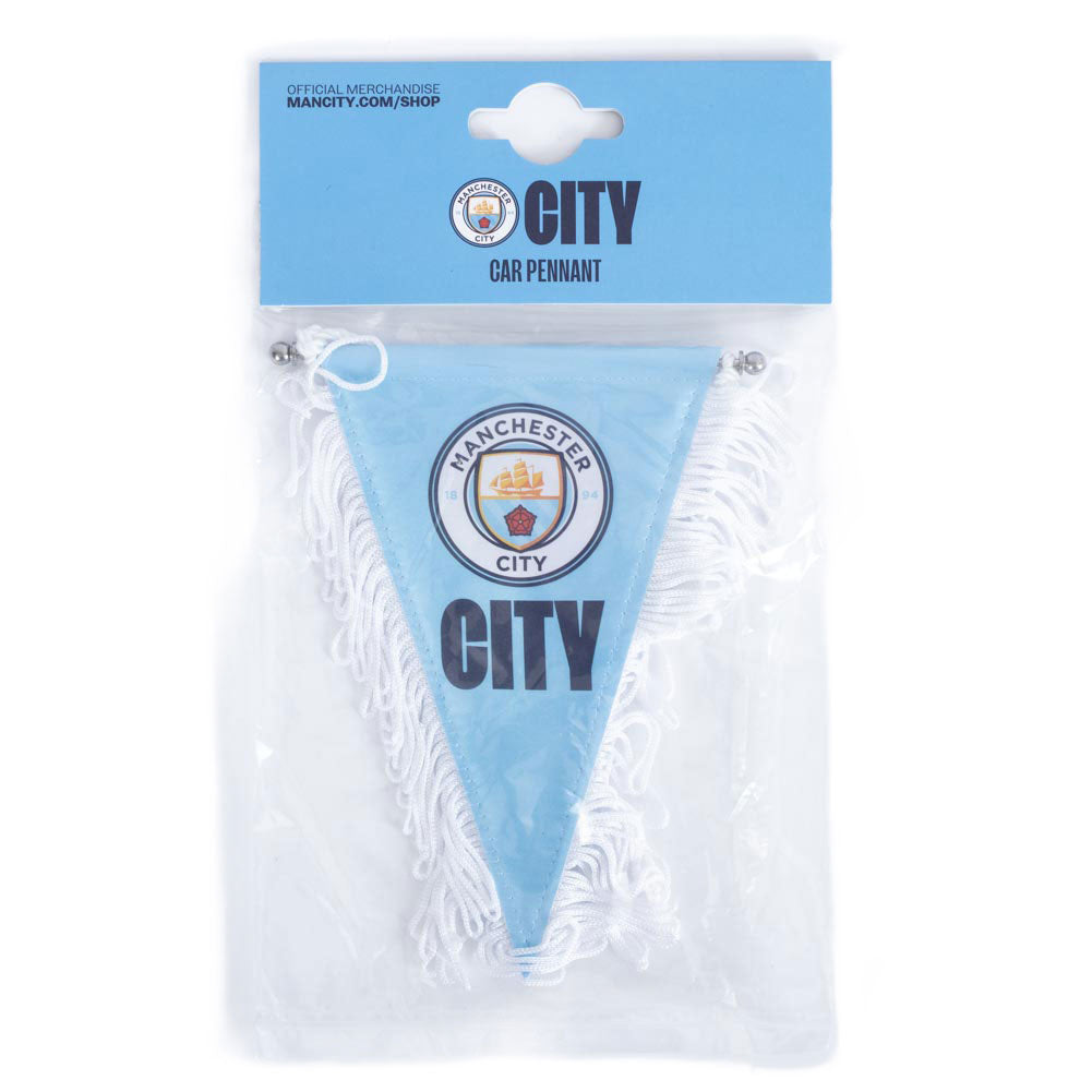 Official Manchester City FC Triangular Mini Pennant