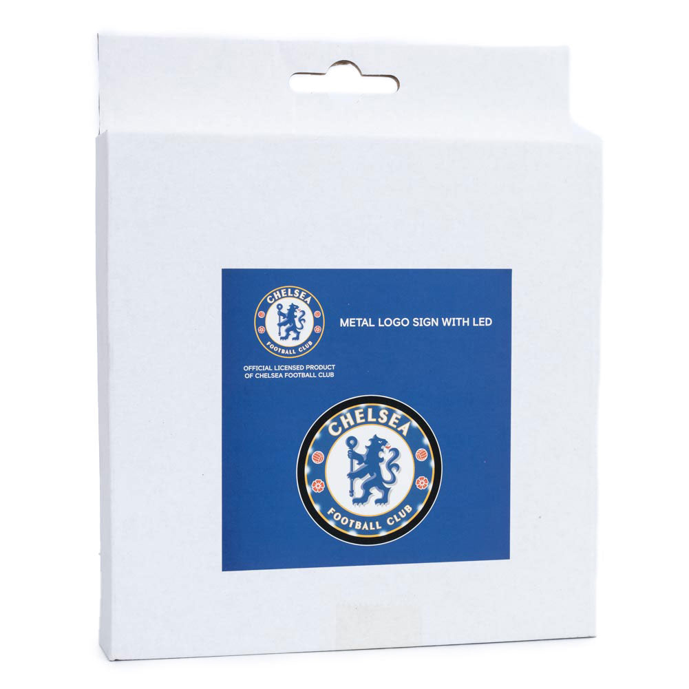 Official Chelsea FC Metal LED Logo Sign