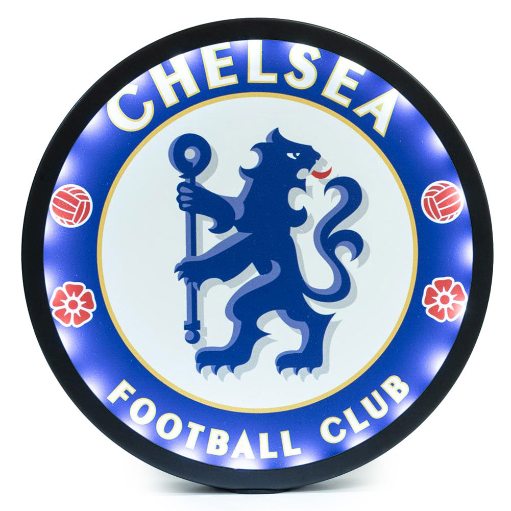 Official Chelsea FC Metal LED Logo Sign