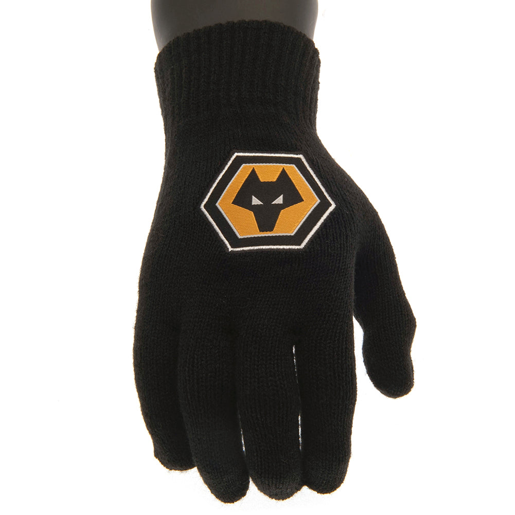 Official Wolverhampton Wanderers FC Knitted Gloves Junior