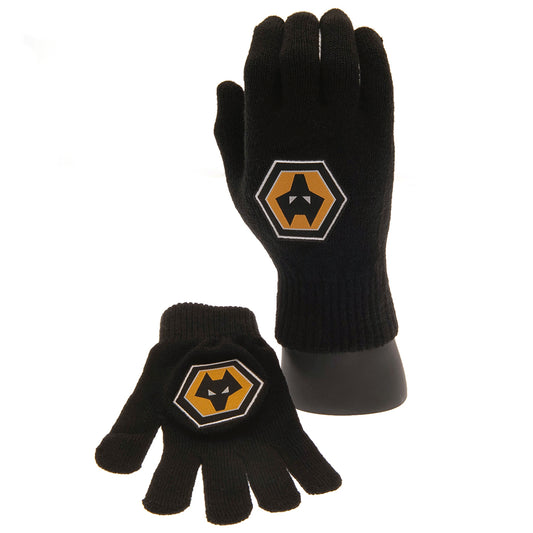 Official Wolverhampton Wanderers FC Knitted Gloves Junior