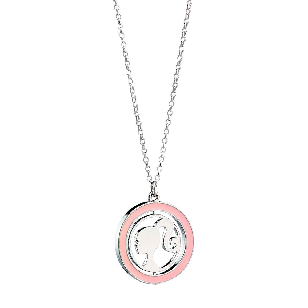 Official Barbie Spinning Silhouette Necklace