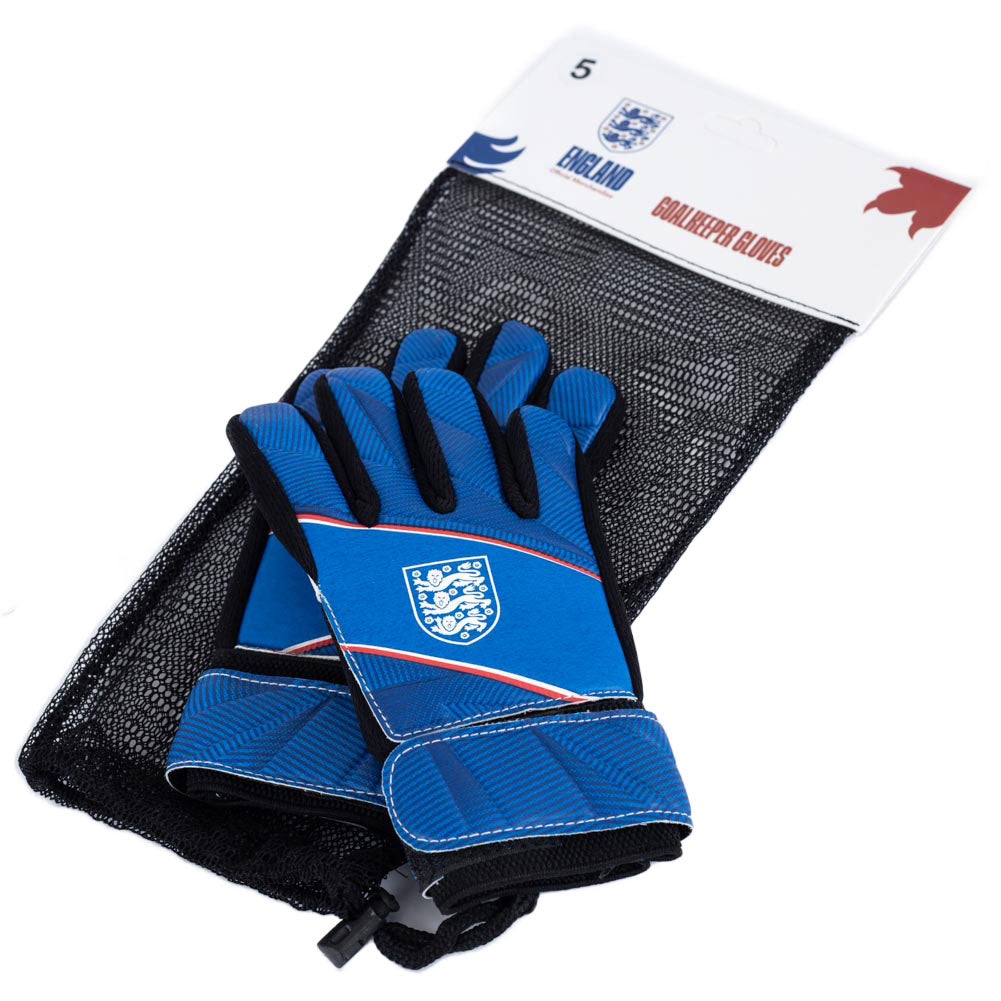 Official England FA Fuse Goalkeeper Gloves Kids