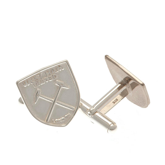 Official West Ham United FC Sterling Silver Crest Cufflinks