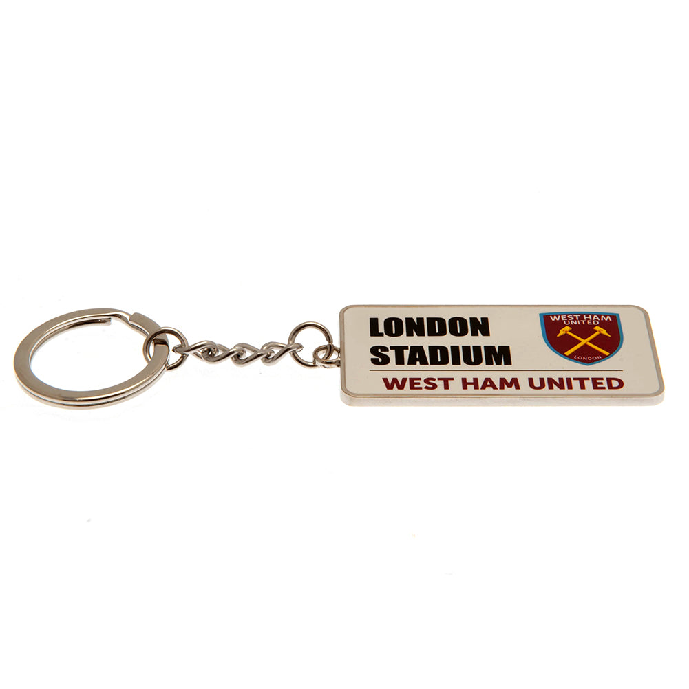 Official West Ham United FC Street Sign Keyring