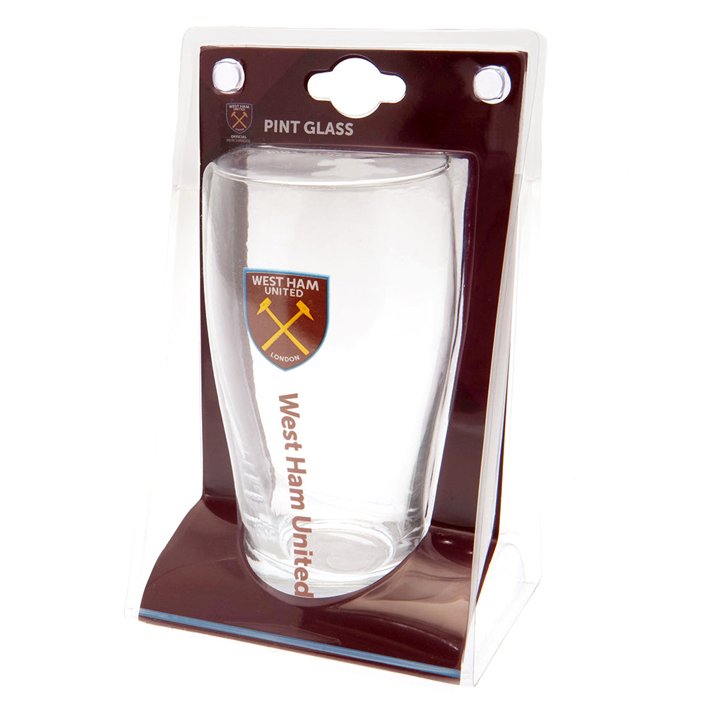 Official West Ham United FC Tulip Pint Glass