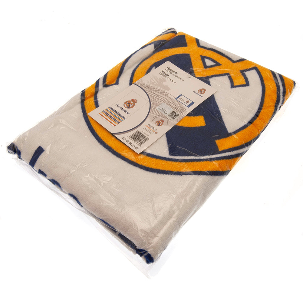 Official Real Madrid FC White Towel