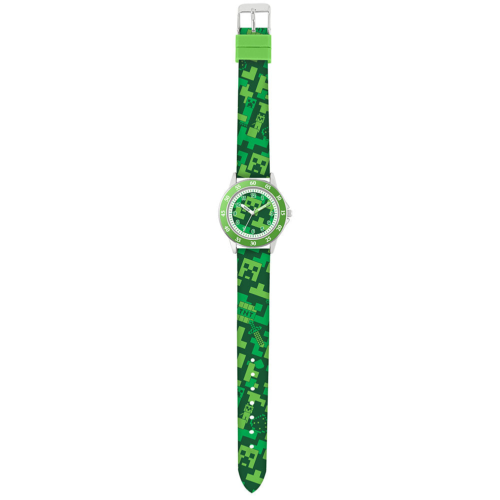 Official Minecraft Junior Time Teacher Watch Creeper